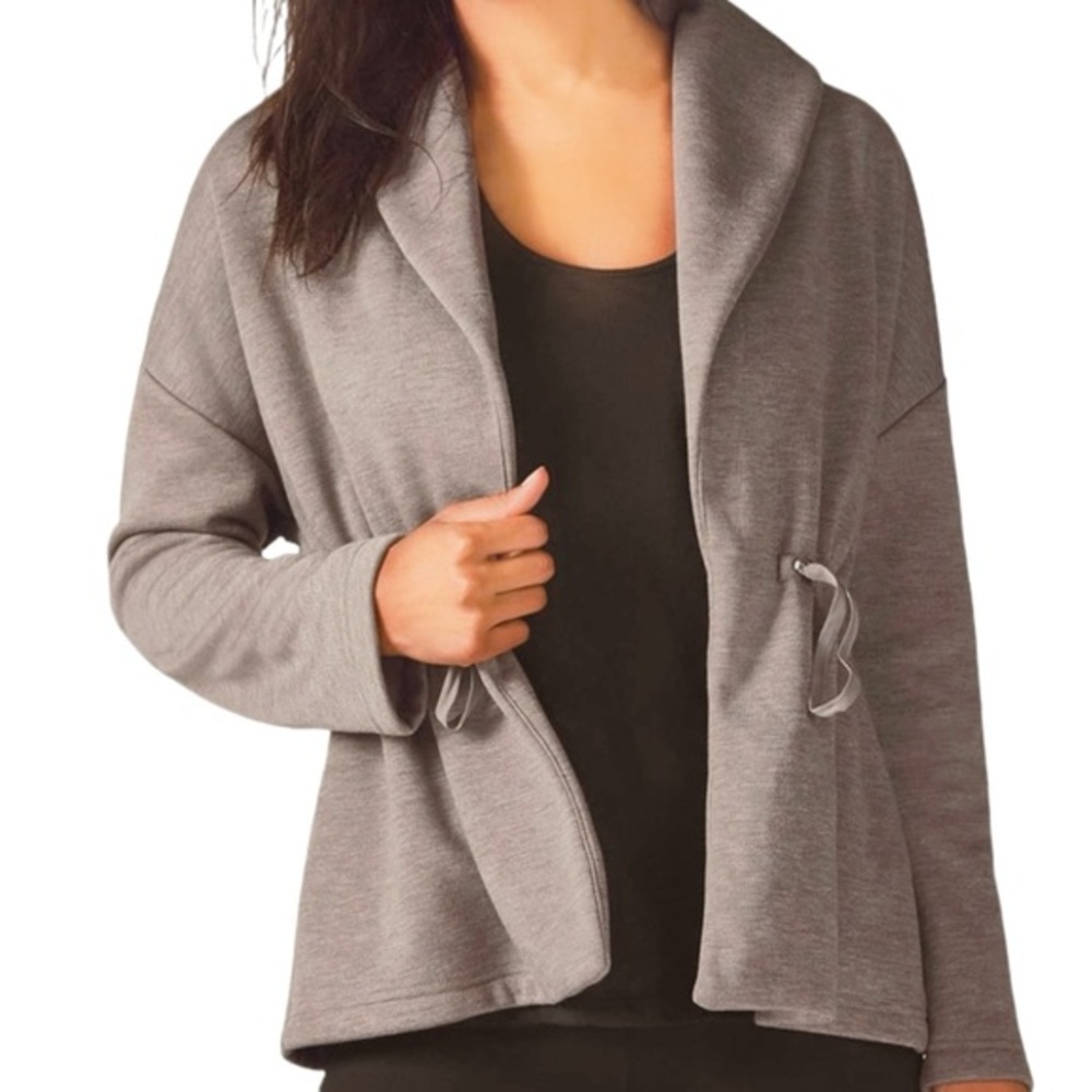 Fabletics Sage Fleece Coat Jacket Sz L